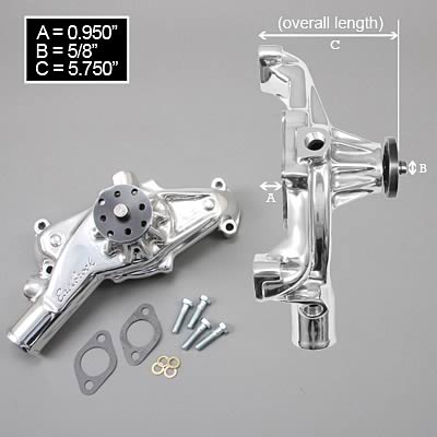 Edelbrock Water Pump High Performance Chevrolet 1965-68 Cars 1966-72 Trucks 1969-1970 Corvette