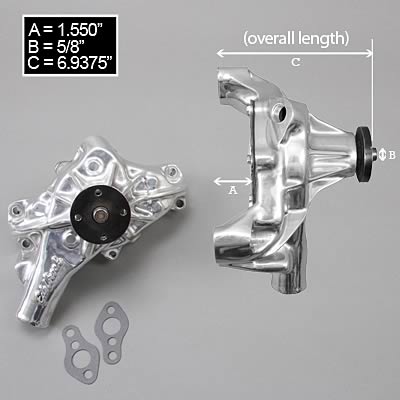 Edelbrock Water Pump High Performance Chevrolet 1987-95 262-400 CI V8 or 90 Deg V6 thumbnail 2