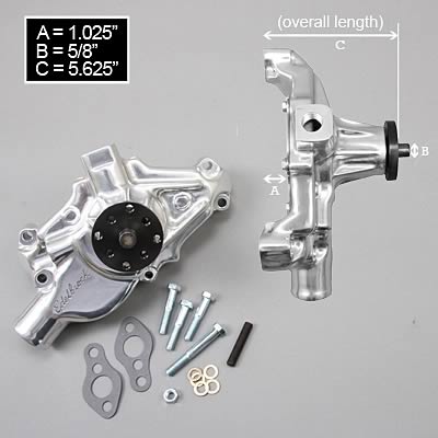 Edelbrock SBC Water Pump - Short Edelbrock SBC Water Pump - Short
