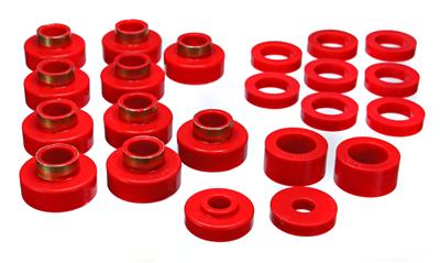 Energy Suspension CJ5-7 Body Mounts - Red