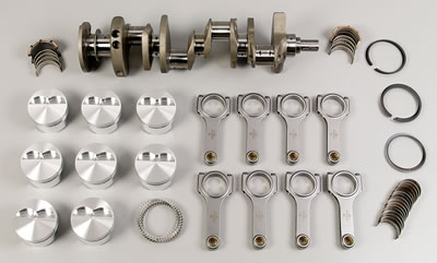 Eagle Chevy 350 3.480in Crank 5.700in H-Beam -5cc Flat Top 4.030in Pistons Balanced Assembly thumbnail 2