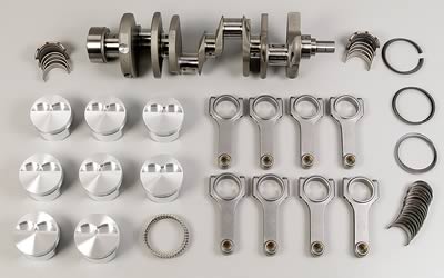 Eagle Chevy 350 1Pc 3.750in Crank 5.700in H-Beam -5cc Flat Top 4.030in Pistons Balanced Assembly thumbnail 2