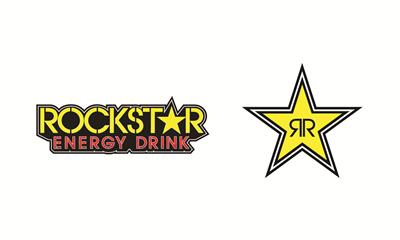 Rockstar Energy Drink 12in Die-Cut Sticker Star Logo Factory Effex 15-94730 