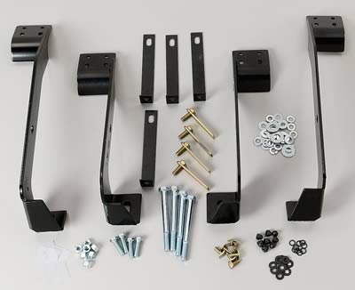 Westin 1998-2001 Dodge Ram Quad Cab 1500 Premier Oval Nerf Step Bar Mount Kit - Black thumbnail 2