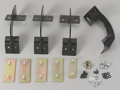 Westin 97-04 Ford F-150/250LD (Heritage Ed.) Reg/Ext Cab Premier Oval Nerf Step Bar Mount Kit - Blk thumbnail 2