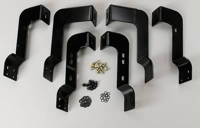 Westin 2004-2013 Chevy Silverado 1500 Crew Cab Premier Oval Nerf Step Bar Mount Kit - Black thumbnail 2