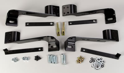 Westin 1999-2013 Chevy Silverado 1500 Reg Cab Premier Oval Nerf Step Bar Mount Kit - Black thumbnail 2