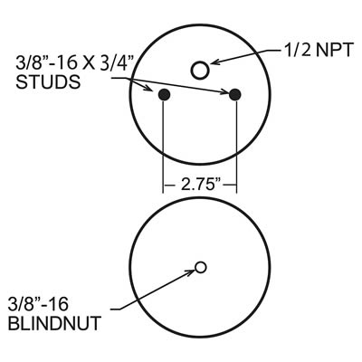 Firestone Air Springs W217606776 Helper Spring, 7.52 in. Diameter, 8.91 in./3.0 in. Extended/Collapsed Heights, Each thumbnail 2