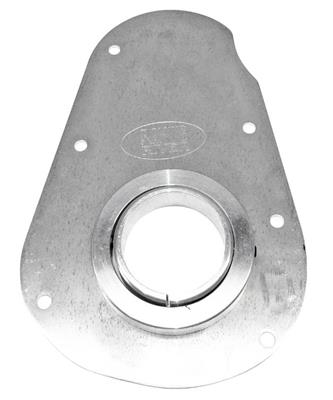 Flaming River Floor Mount Swivel For Steering Column - Polished Aluminum, Fits 1955-57 Chevy Cars, 2-Inch Inner Diameter