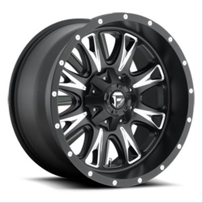Fuel Off-Road Throttle D513 Series Matte Black with Milled Accents Wheels 17x6.5 Wheel, D513, 17 in. x 6.5 in., Aluminum, Black, 8 x 200mm Bolt Circle, 8.80 in. Backspace