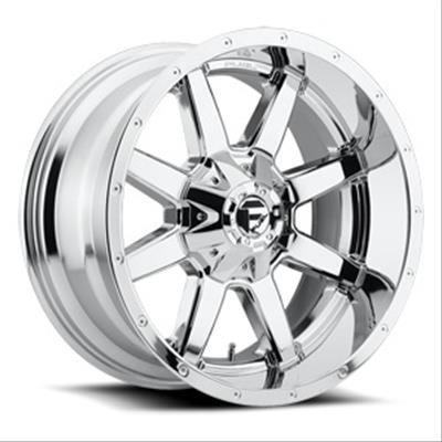Fuel Off-Road Maverick D536 Series Chrome Wheels 20x9 Wheel, D536, Aluminum, Chrome, 20 in. x 9.0 in., 6 x 5.50 in./135mm Bolt Circle, 5.00 in. Backspace