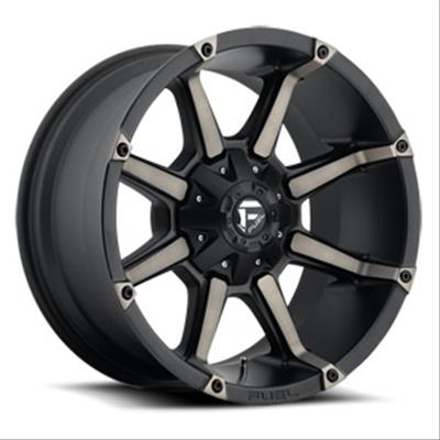 Fuel Off-Road Coupler D556 Matte Black Wheels with Machined DDT Face 20x10 Wheel, D556, Aluminum, Black, 20 in. x 10.0 in., 8 x 170mm Bolt Circle, 5.00 in. Backspace, Each