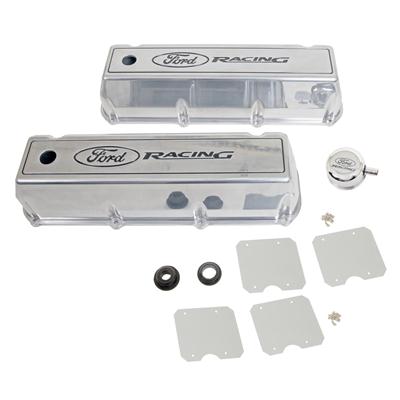 FORD PERFORMANCE 429-460 TALL SATIN BLACK ALUMINUM VALVE COVERS M-6582-B460
