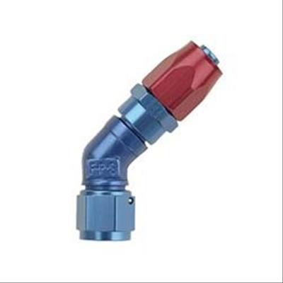 Fragola -10AN x 45 Degree Low Profile Forged Hose End - Black