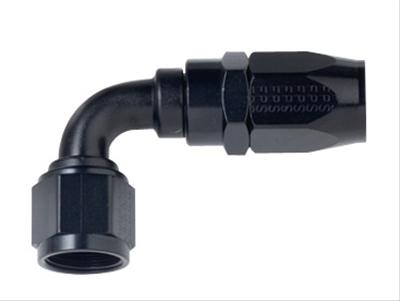 Fragola -4AN x 90 Degree Power Flow Hose End - Black thumbnail 2