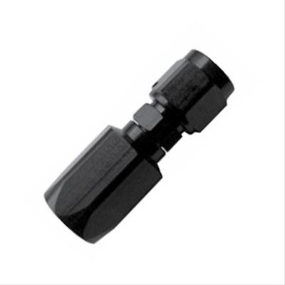 Fragola -6AN Straight Aluminum P/S Hose End - Black Only thumbnail 2