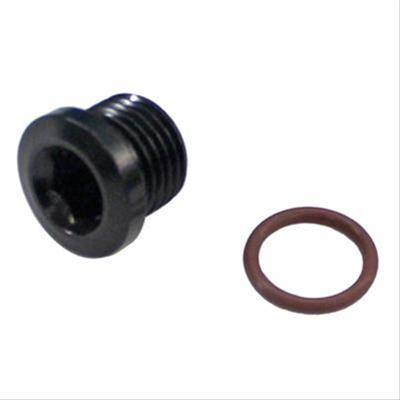Fragola -4AN (7/16-20) Socket Hex Port Plug - Black thumbnail 2