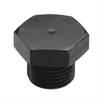 Fragola -6AN Port Plug 9/16-18 - Black thumbnail 2