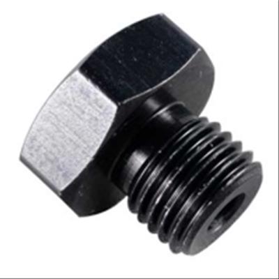 Fragola -10AN Port Plug 7/8-14 w/ 1/8 FPT Port - Black thumbnail 2