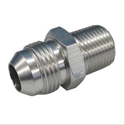 Fragola -8AN x 3/8 NPT Straight Adapter - Chrome thumbnail 2