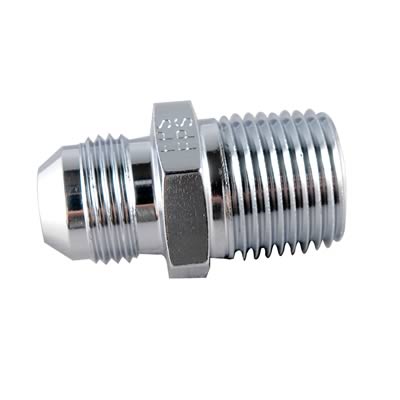 Fragola -8AN x 1/2 NPT Straight Adapter - Chrome thumbnail 2