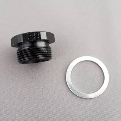 Fragola 7/8-20 Inlet Plug - Blank - Black thumbnail 2