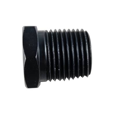 Fragola 1/8 Male Hex Pipe Plug - Black thumbnail 2