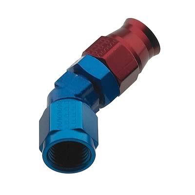 Fragola -3AN 45 Degree Hose End - Alum