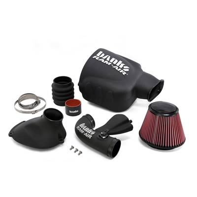 Banks Power Ram-Air Intake Systems 41820 Air Intake, System, Black Polyethylene Tube, Cotton Gauze Filter, Oiled, Red, for Nissan, Armada, Titan, 5.6L, Kit thumbnail 4