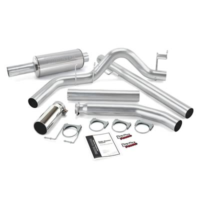 Banks Power Monster Exhaust Systems 48635 System, Exhaust, Turbo-Back, Stainless Steel, Single Exit, Passenger Side, Chrome Tip, Ram, 5.9L, Cummins, 24V, Kit thumbnail 2