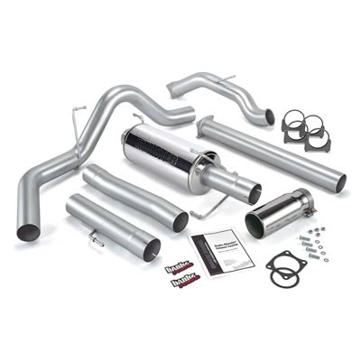 Banks Power Monster Exhaust Systems 48643 System, Exhaust, Turbo-Back, Stainless Steel, Single Exit, Passenger, Chrome Tip, Ram, 5.9L, Cummins, No Catalytic Converter, Kit thumbnail 2