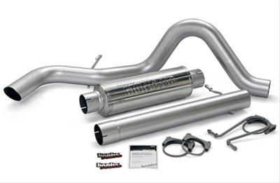 Banks Power Monster Sport Exhaust Systems 48789 System, Exhaust, Downpipe-back, Stainless Steel, Single Exit, Rear Turn Out, Chrome Tip, Ford, 7.3L, No Catalytic Converter, Kit thumbnail 2