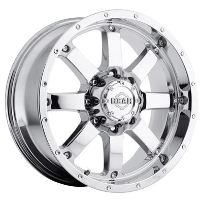 155★l Gear Big SALE メタルギ~大セール＋おまけ付き Gear Off Road 726C-2096800 Gear Alloy 726C Big Block Chrome Wheels