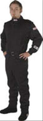 G-FORCE GF525 Driving Suits 4525MEDBK Suit, GF525, One-Piece, Multiple Layer, Pyrovatex, Medium, Black Top, Black Bottom, Each thumbnail 3