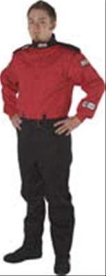 G-FORCE GF525 Driving Suits 4525XXXRD Suit, GF525, One-Piece, Multiple Layer, Pyrovatex, 3X-Large, Red Top, Black Bottom, Each thumbnail 2