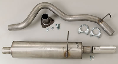 Gibson 96-99 Chevrolet S10 Blazer LS 4.3L 2.5in Cat-Back Single Exhaust - Stainless thumbnail 4