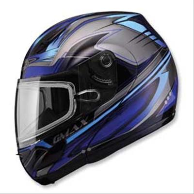 gmax motorcycle helmet blue Mx 46 Cyclus Hemet Black/Blue LG COOLMAX CORE technology wicks moisture away Youth Gmax Helmet Berts