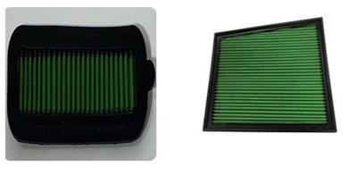 Green Filter High Performance Factory Replacement Air Filters 7450 Filter, Chevrolet/GMC filter kit includes Hood 7355 Pickup Diesel 6.6L (17-19)