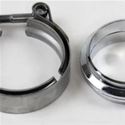 Granatelli 3.5in V-Band Mild Steel Flat Flanges w/Clamp thumbnail 2