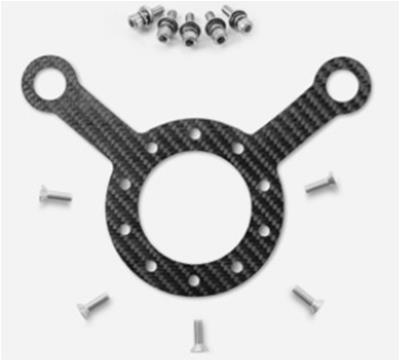 Grant Steering Wheel Switch Plates 262 Plate, Carbon Fiber 2 Hole Plate for 3 mm Low Gloss