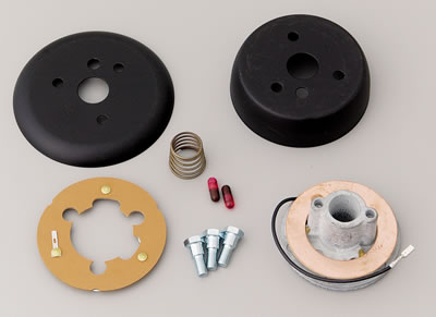Grant Steering Wheel Installation Kits 4509 Kit, 3-Bolt Mount, Die-Cast Aluminum, Matte Black, Chevy, Geo, Isuzu, Kit