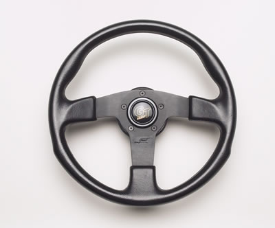 Grant GT Rally Steering Wheels 761 Wheel, Rally, Aluminum/Black, Foam/Black, 3-Spoke, 13.5 in. Diameter, 5-Bolt Mount, Each thumbnail 2