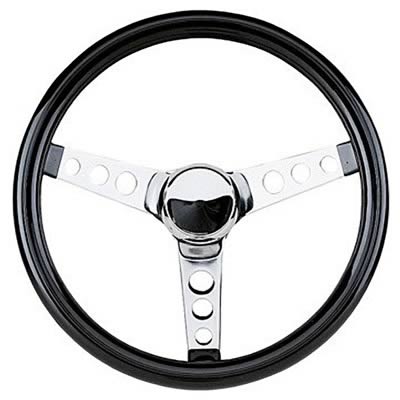 Grant 802 Steering Wheel Chrome/Vinyl 12.5 Grant 802 Steering Wheel Chrome/Vinyl 12.5