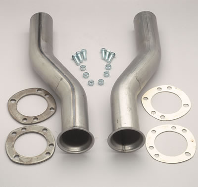 Hedman Universal Header X-Tensions 18806 Collector X-tensions, 3.0 in. Flange, S-Bend 2.5 in. x 17.0 OAL. Pipe, Pair