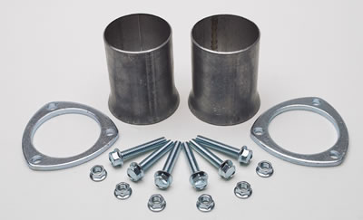 Hedman Header Reducers with 3 Inch Outlet 21122 Reducers, Ball and Socket Flange, in. Inlet, in. Outlet, Steel, Aluminized, Pair thumbnail 2