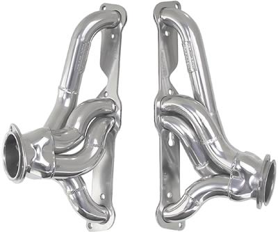 Hedman Traditional Block Hugger Headers 26164 Headers, Traditional, Stepped Hugger, Steel, Silver Ceramic Coated, Pontiac, 326-455, Pair thumbnail 7