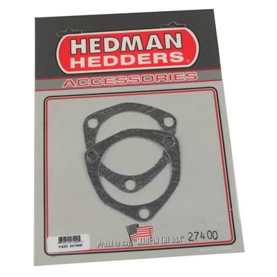Hedman Collector Gaskets 27400 Exhaust Gaskets, Header Collector, High-Temperature, 3 in. Diameter, 3-Bolt, Pair thumbnail 2