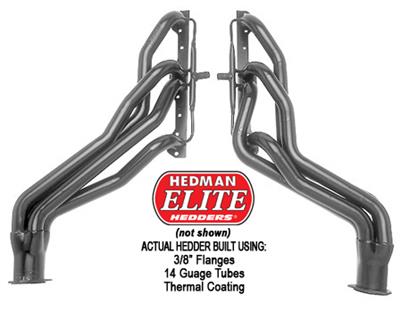 Hedman Elite Extreme-Duty Headers 61448 Headers, Extreme-Duty, Long Tube, Steel, Silver Ceramic Coated, Chevy, 5.7L, Pair thumbnail 6