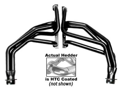 Hedman Street Headers 66092 Headers, Street, Long Tube, Steel, Silver Ceramic Coated, Chevy, GMC, Small Block, Pair thumbnail 4
