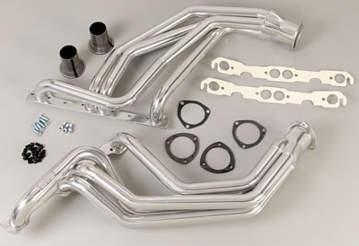 Hedman Street Headers 66092 Headers, Street, Long Tube, Steel, Silver Ceramic Coated, Chevy, GMC, Small Block, Pair thumbnail 5